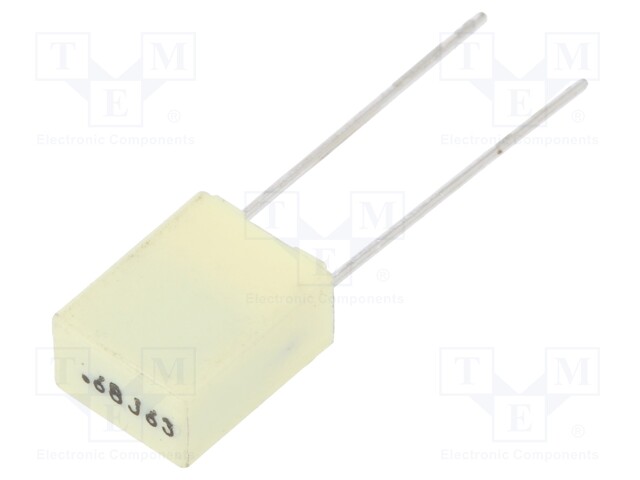 Capacitor: polyester; 680nF; 40VAC; 63VDC; Pitch: 5mm; ±5%