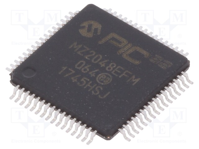 PIC microcontroller; Memory: 2048kB; SRAM: 512kB; 2.2÷3.6VDC; SMD