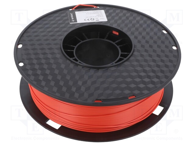 Filament: PLA+; 1.75mm; red; 195÷235°C; 1kg