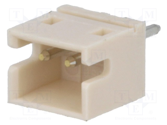 Socket; wire-board; male; ZH; 1.5mm; PIN: 2; THT; 50V; 1A; -25÷85°C