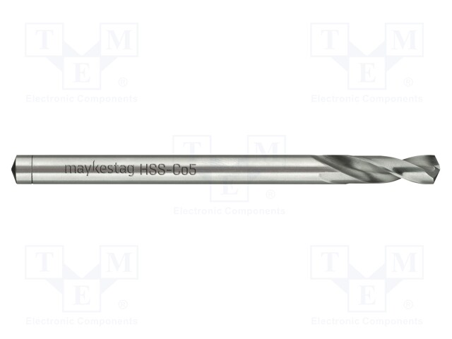 Drill bit; for metal; Ø: 4.5mm; L: 80mm; HSS-CO; Man.series: HARDOX