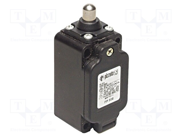 Limit switch; pin plunger Ø10mm; NO + NC; 10A; max.500VAC; PG13,5