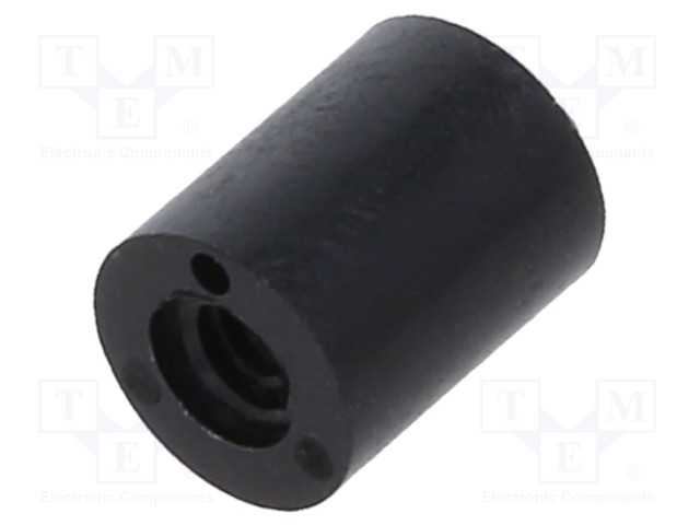 Spacer sleeve; cylindrical; polyamide; M2; L: 5mm; Øout: 4mm