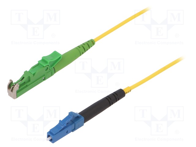 Fiber patch cord; E2A,LC; 1m; Optical fiber: 9/125um; yellow