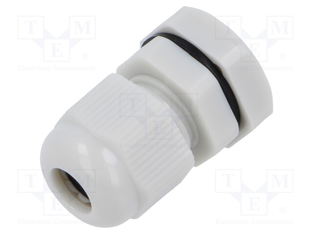 Cable gland; M12; 1.5; polyamide; light grey