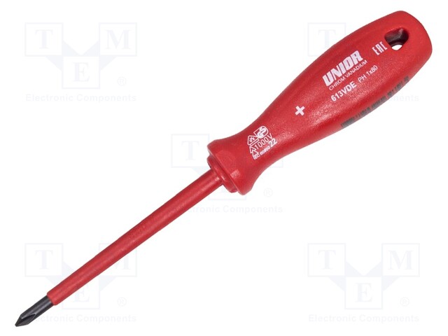 Screwdriver; insulated; Phillips; PH1; 80mm; 1kVAC