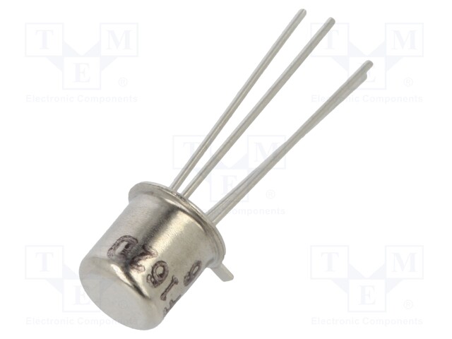 Transistor: NPN; bipolar; 15V; 50mA; 0.2W; TO72