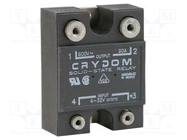 Relay: solid state; Ucntrl: 3÷32VDC; 90A; 48÷660VAC; Series: H12WD
