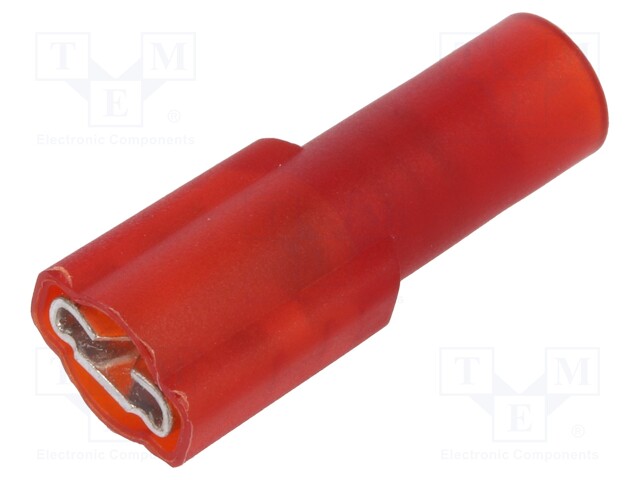 Terminal: flat; 4.8mm; 0.5mm; female; crimped; for cable; insulated