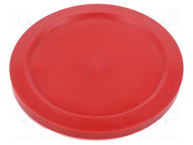 Top cartridge cap; Colour: red; push-in; Mat: polyetylene