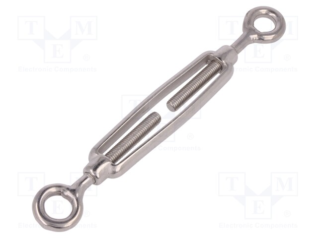 Turnbuckle; acid resistant steel A4; for rope; eye/ eye; 8mm