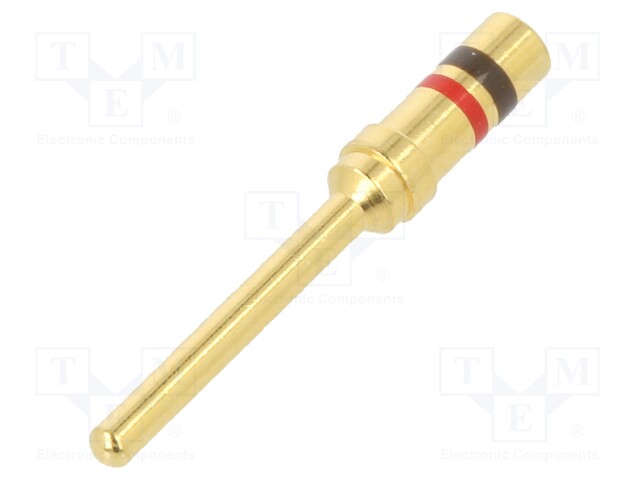 Contact; male; ECTA 544; gold-plated; for cable; 10A; 100pcs.