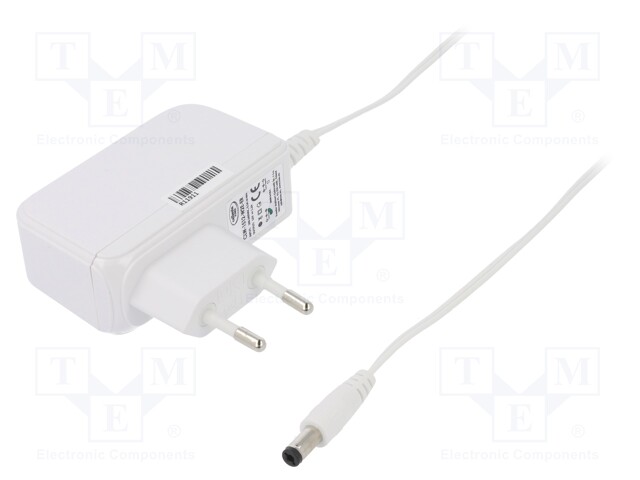 Power supply: switched-mode; 12VDC; 1.25A; Out: 5,5/2,1; 15W; 83.3%