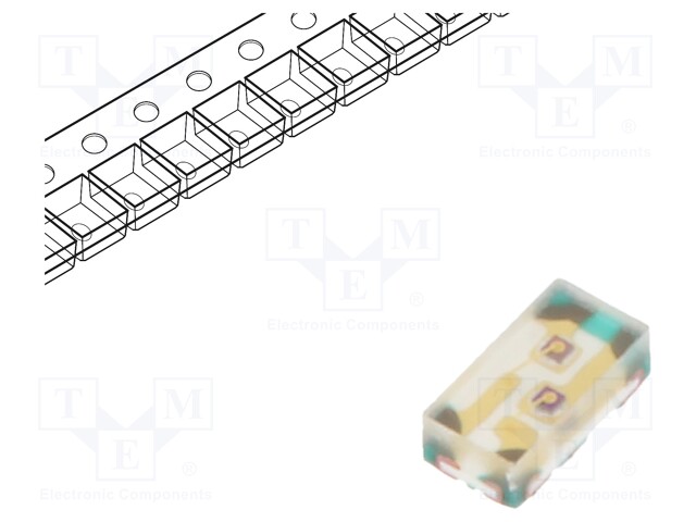 LED; SMD; 1608; red/yellow-green; 1.6x0.8x0.5mm; 120°; 20mA