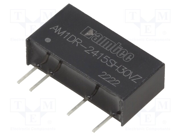 Converter: DC/DC; 1W; Uin: 22.8÷25.2V; Uout: 15VDC; Iout: 67mA; SIP7