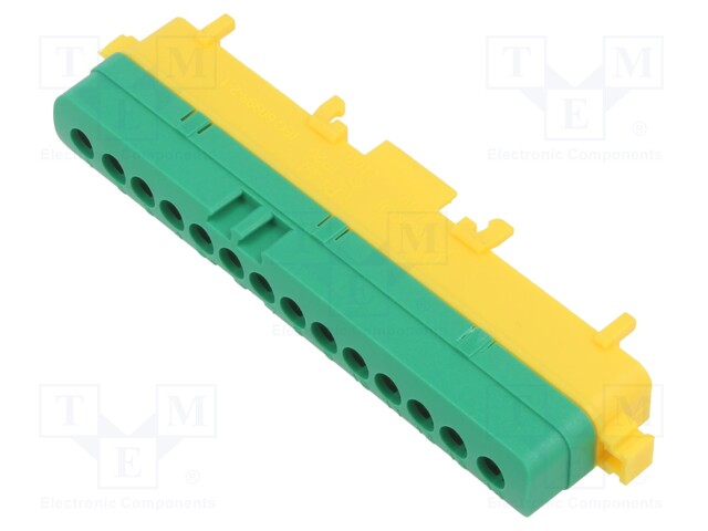 Splice terminal: distribution block; ways: 1; terminals: 14; TS35