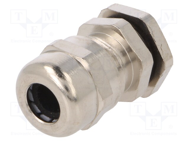 Cable gland; IP68; Mat: brass; Body plating: nickel