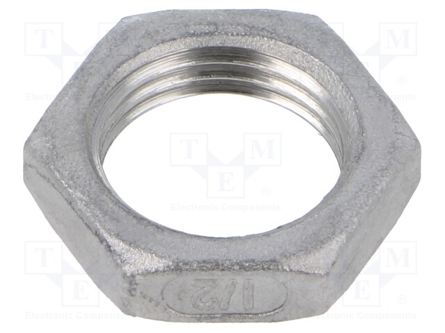 Nut; max.10bar; acid resistant steel AISI 316