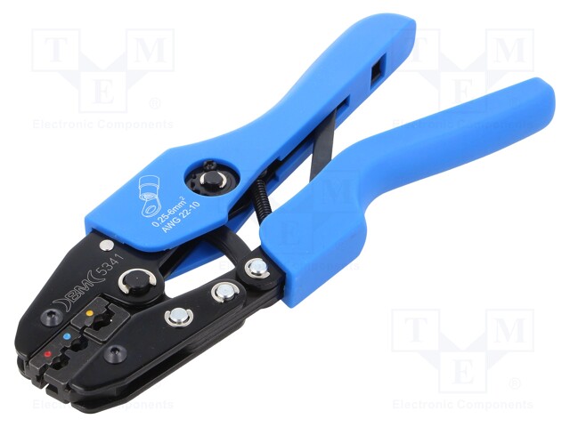 Tool: for crimping; insulated terminals; 0.25÷6mm2; 22AWG÷10AWG