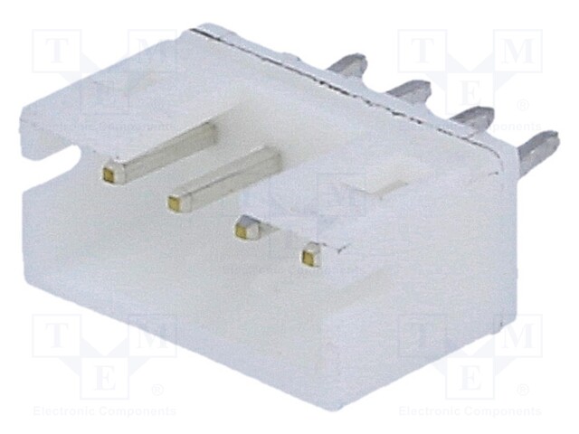 Socket; wire-board; male; PH; 2mm; PIN: 4; THT; 100V; 2A; -25÷85°C