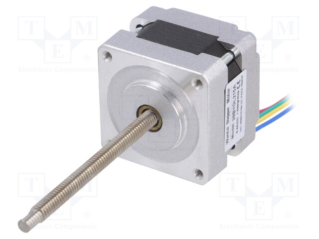 Motor: stepper; 12VDC; Shaft: D spring,screw; max.200mNm; 400mA