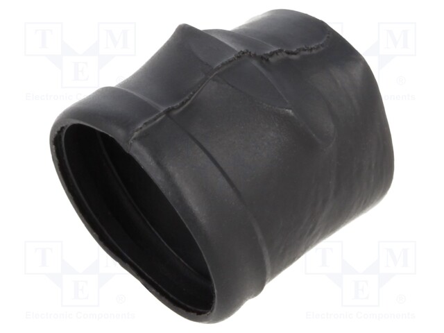 Heat shrink boot; glueless,angular; black; elastomer; -75÷175°C