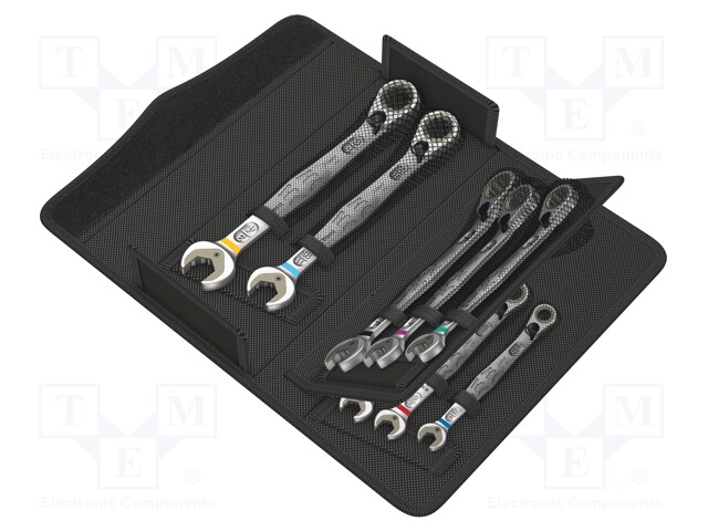 Wrenches set; inch,combination spanner,with ratchet; Pcs: 8