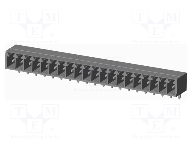 Connector: pluggable terminal block; socket; male; on PCBs