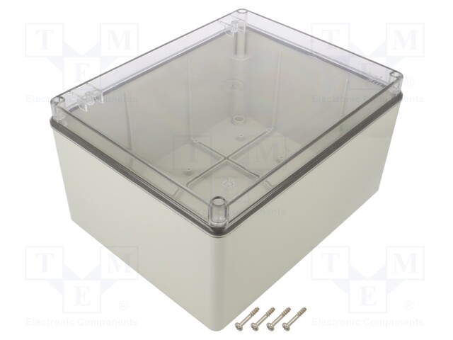 Enclosure: multipurpose; X: 198mm; Y: 248mm; Z: 134mm; SCABOX; grey