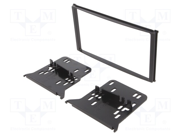 Radio mounting frame; Kia; 2 DIN; black