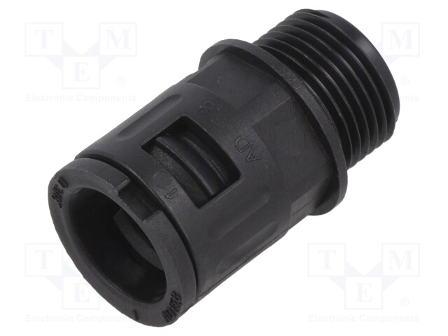 Straight terminal connector; Thread: metric,outside; -40÷115°C