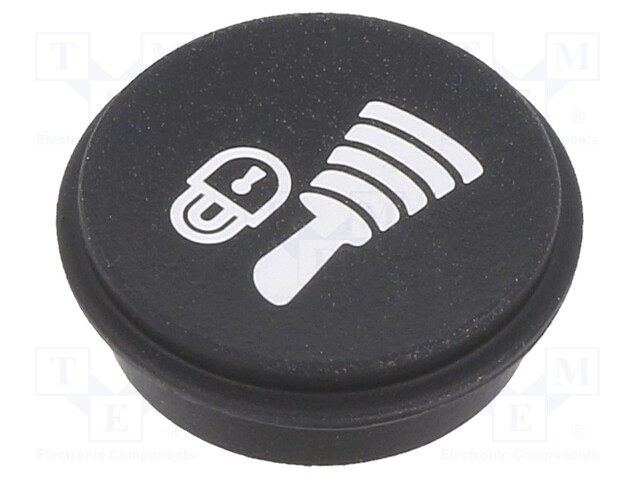 Button; Ø21mm; Pushbutton: round; black; 09