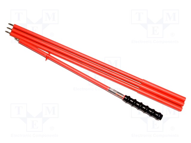 Test probe; Colour: red; 2m; 16A; 1kV