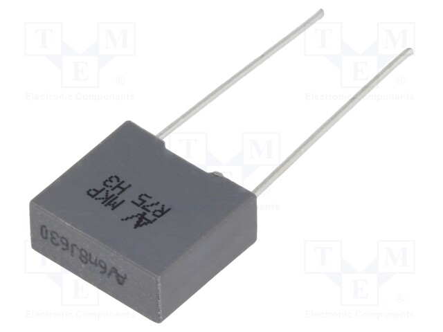 Capacitor: polypropylene; 6.8nF; 7.5mm; ±5%; 10x4x9mm; -55÷105°C