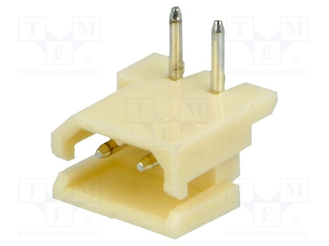 Socket; wire-board; male; A2506; 2.5mm; PIN: 2; THT; 250V; 3A; tinned