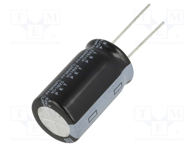 Capacitor: electrolytic; THT; 4700uF; 35VDC; Ø18x30mm; Pitch: 7.5mm