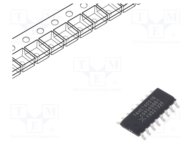 IC: digital; demultiplexer,multiplexer; SMD; SO16; Series: HCT