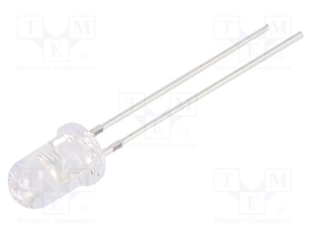 LED; UV; 60°; 20mA; 114mW; λd: 380÷390nm; 3÷3.8V; THT; Front: convex