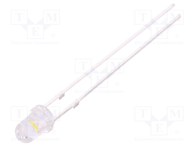 LED; 3mm; yellow (fluorescent yellow-green); 7000÷8400mcd; 30°