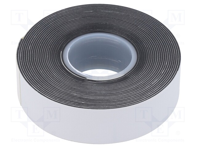 Tape: self-amalgamating; black; 19mm; L: 3.5m; Thk: 0.75mm; 550%