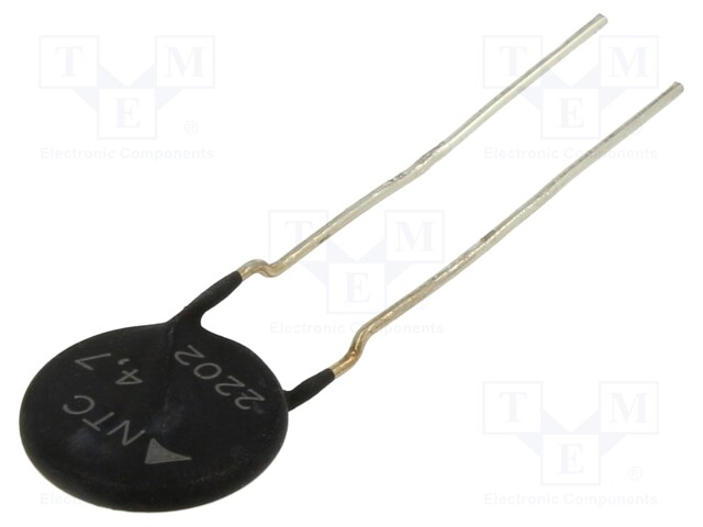 NTC thermistor; 4.7Ω; ±20%; THT; 2900K; Pitch: 7.5mm