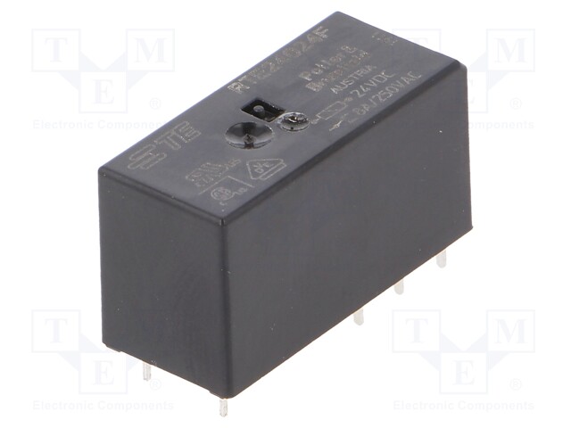 Relay: electromagnetic; DPDT; Ucoil: 24VDC; 8A/250VAC; 8A/30VDC; 8A