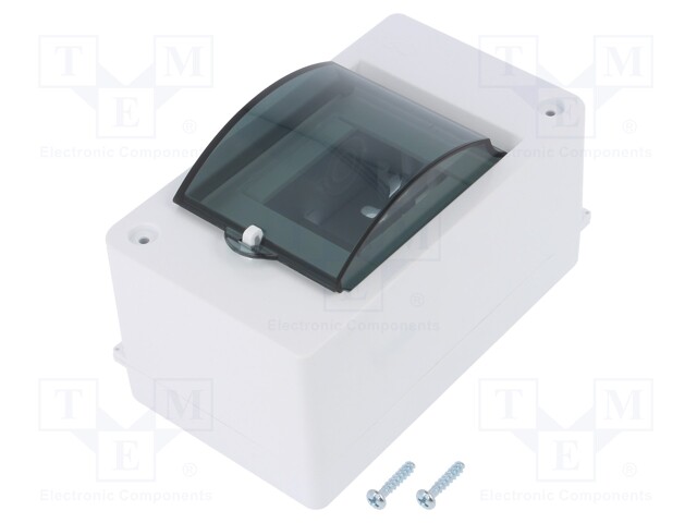 Enclosure: for modular components; IP20; white; No.of mod: 3; 400V