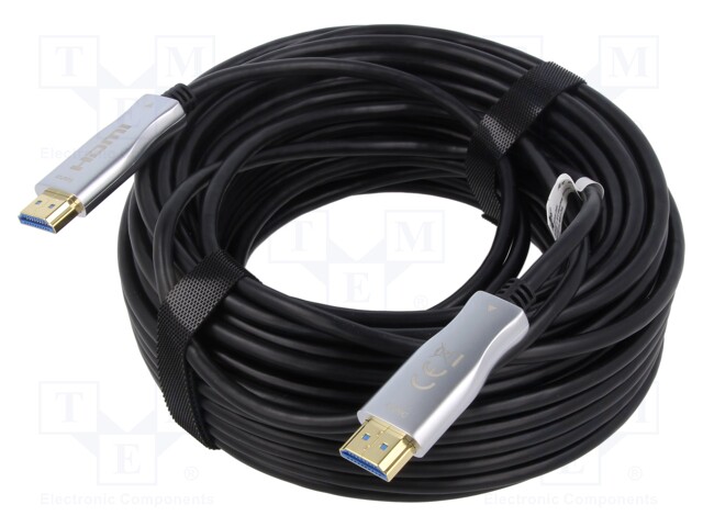 Cable; HDCP 2.2,HDMI 2.0,optical; HDMI plug,both sides; 10m