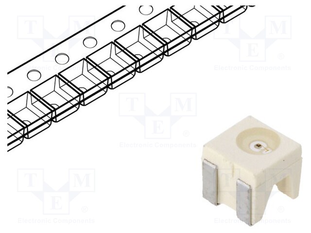 LED; SMD; 4040; green; 2.24÷9mcd; 3.8x3.8x2.85mm; 120°; 1.7÷2.2V