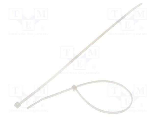 Cable tie; L: 205mm; W: 2.5mm; polyamide; 80N; natural; Ømax: 55mm