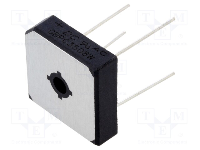 Bridge rectifier: single-phase; Urmax: 800V; If: 35A; Ifsm: 400A