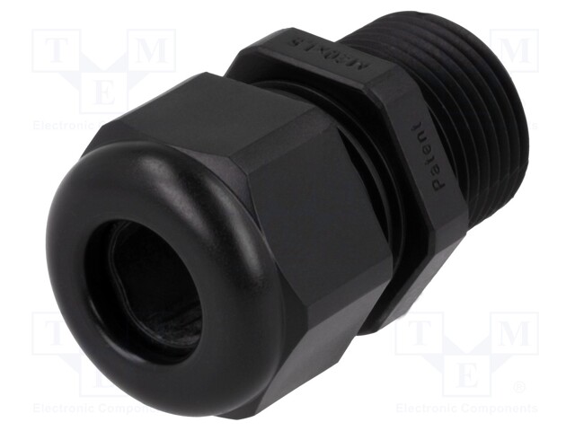 Cable gland; with long thread; M20; IP68; Mat: polyamide; black