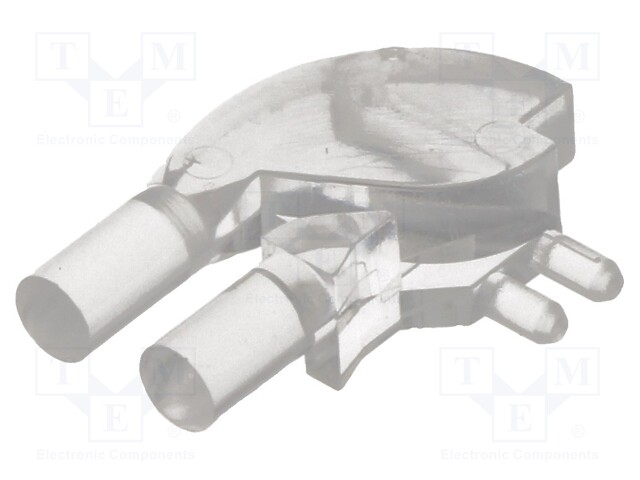 Fibre for LED; round; Ø3mm; No.of mod: 2; Front: flat; angular