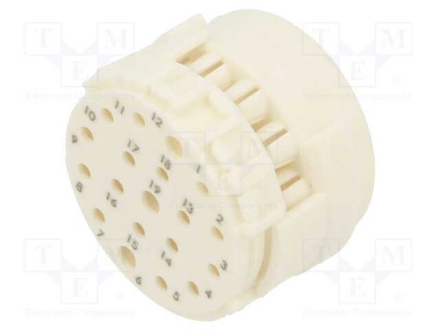 SENSOR CONN INSERT, M23, PIN, 19POS